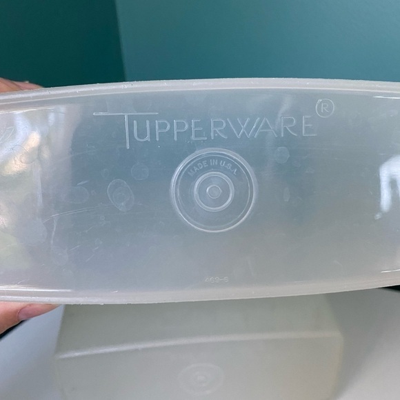 Vintage Tupperware Store-n-Pour, Cereal Keepers Container Lot Of 2 No Lids 469-6 - Picture 9 of 11